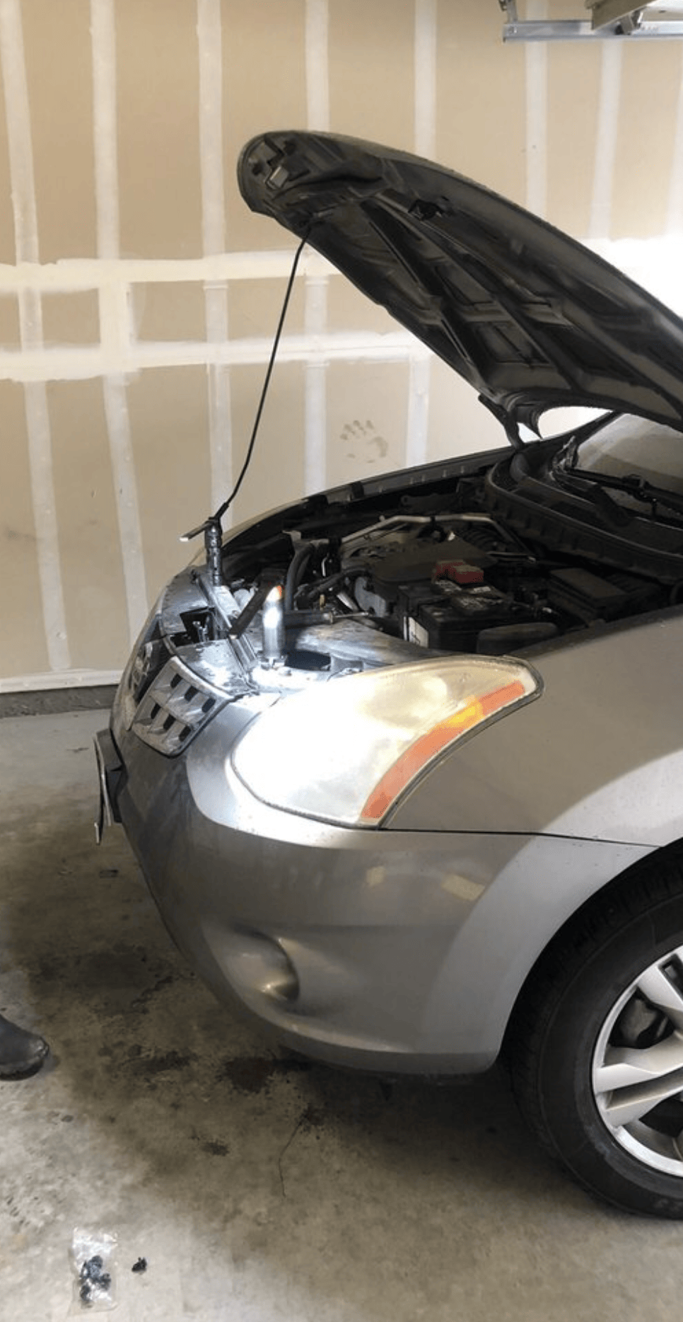 this image shows tire change in North Las Vegas, NV